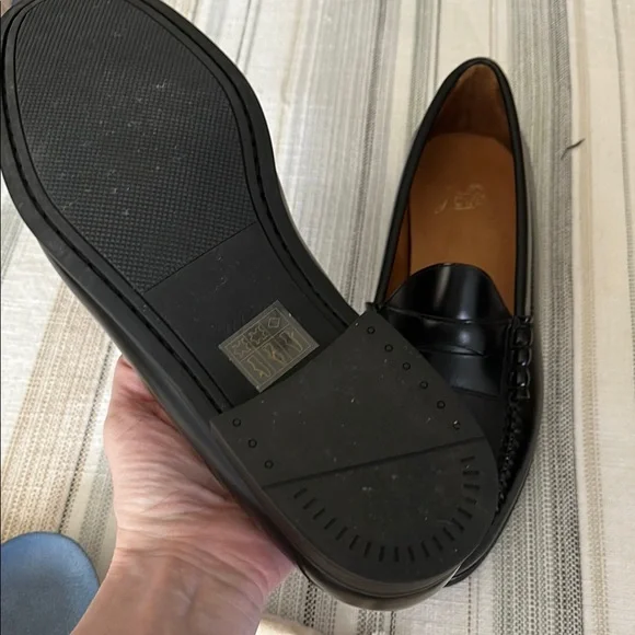 J. Crew Black Leather Slip-On Loafers - Picture 3 of 3